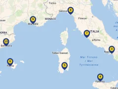 Mapa plavby