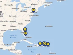 Mapa plavby