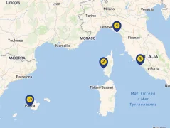 Mapa plavby